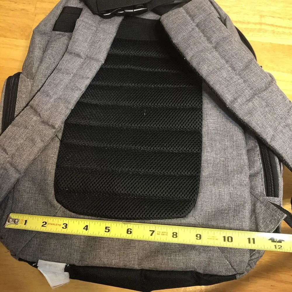Eddie Bauer Backpack Diaper Bag‎ Gray Baby First Adventure READ Desc